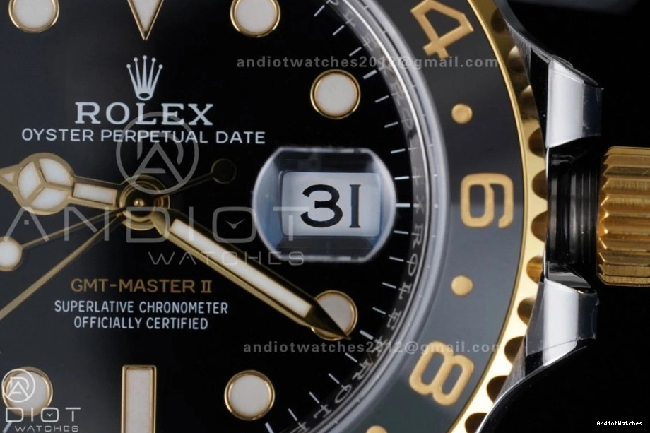 Best Jubilee GRNR Dial II Black TravelReady GMT YG 126713 Master ARF SS Edition New 856 Bracelet V SH3285 on 0105